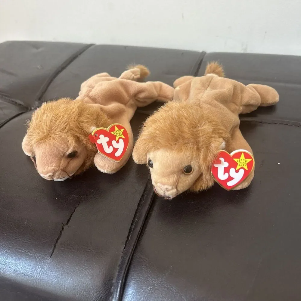 Ty Beanie Baby ROARY The Lion DOB February 20, 1996 ~ MWMT